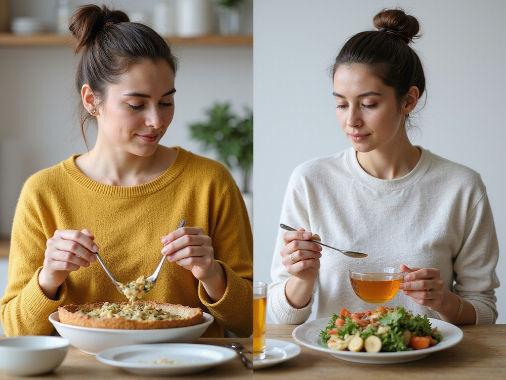 Intermittent fasting visual representing דיאטה יום כן יום לא concept