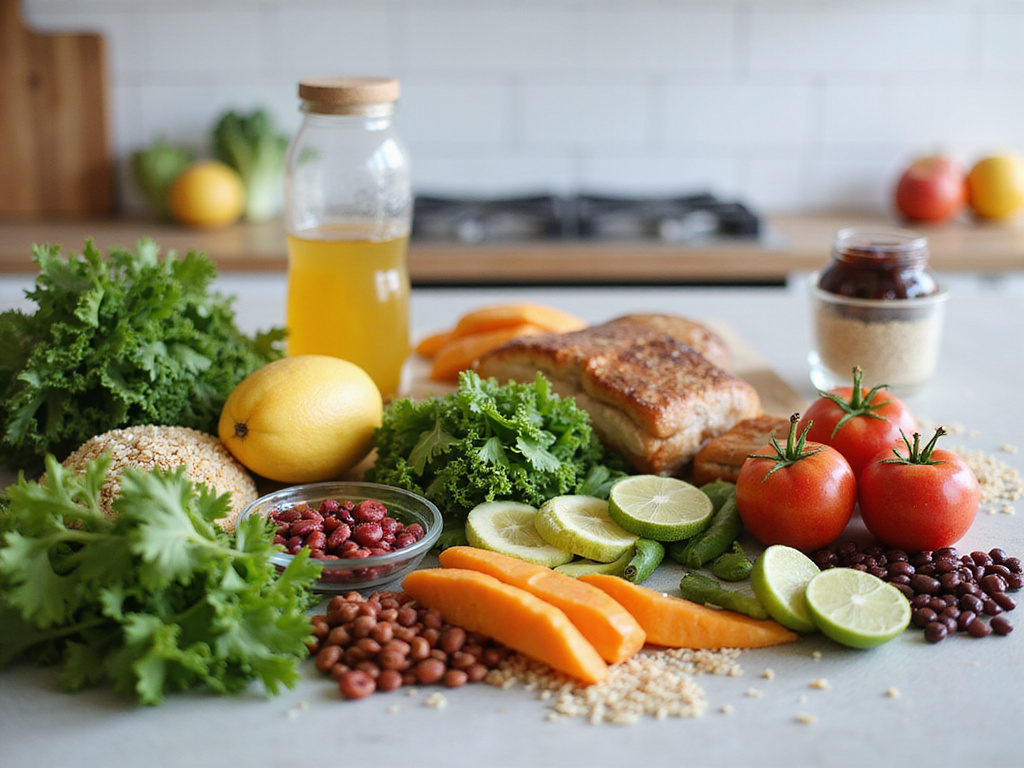 Nutritious meal reflecting principles of Hebrew diet דיאטה תפריטים